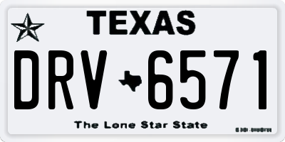 TX license plate DRV6571
