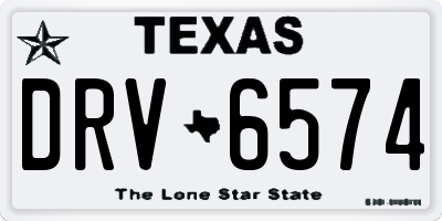 TX license plate DRV6574