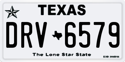TX license plate DRV6579
