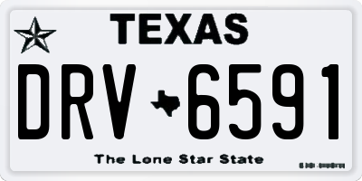 TX license plate DRV6591