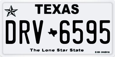 TX license plate DRV6595