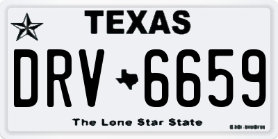 TX license plate DRV6659