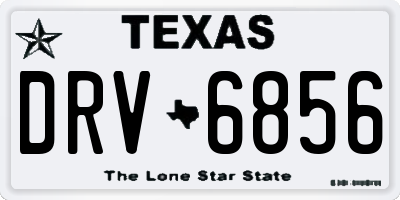 TX license plate DRV6856