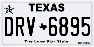 TX license plate DRV6895