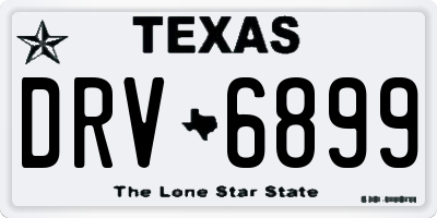 TX license plate DRV6899