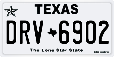 TX license plate DRV6902