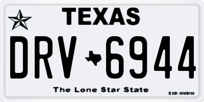 TX license plate DRV6944
