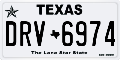 TX license plate DRV6974