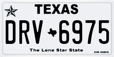 TX license plate DRV6975