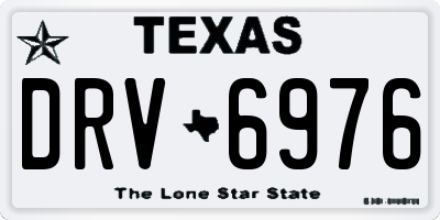 TX license plate DRV6976