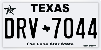 TX license plate DRV7044