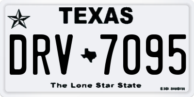 TX license plate DRV7095