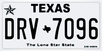 TX license plate DRV7096