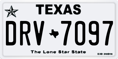 TX license plate DRV7097