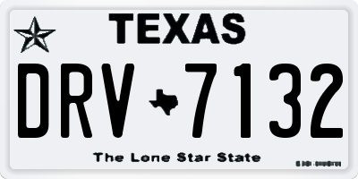 TX license plate DRV7132