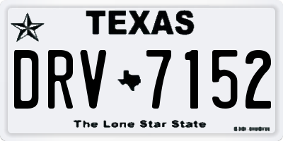 TX license plate DRV7152