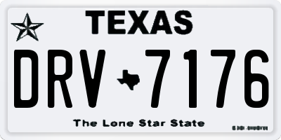 TX license plate DRV7176