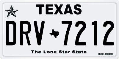 TX license plate DRV7212