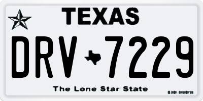 TX license plate DRV7229