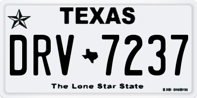 TX license plate DRV7237