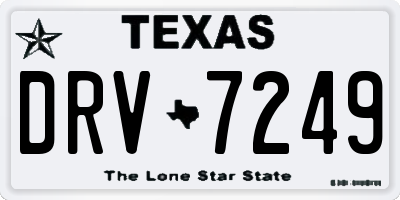 TX license plate DRV7249