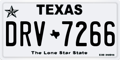 TX license plate DRV7266