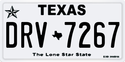 TX license plate DRV7267