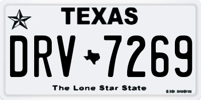 TX license plate DRV7269