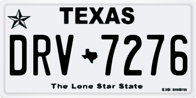 TX license plate DRV7276