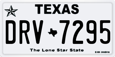 TX license plate DRV7295