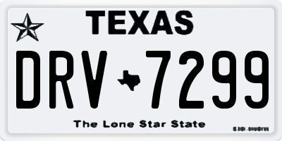 TX license plate DRV7299