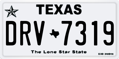 TX license plate DRV7319