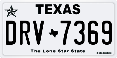 TX license plate DRV7369