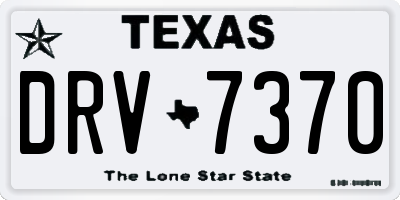 TX license plate DRV7370