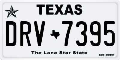 TX license plate DRV7395