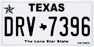 TX license plate DRV7396