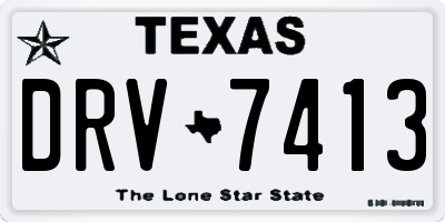 TX license plate DRV7413