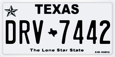 TX license plate DRV7442