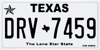 TX license plate DRV7459