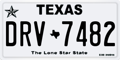 TX license plate DRV7482