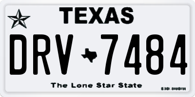 TX license plate DRV7484