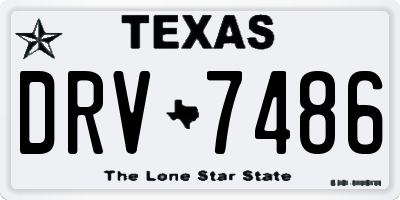 TX license plate DRV7486