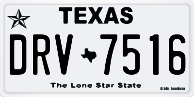 TX license plate DRV7516