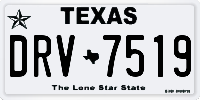 TX license plate DRV7519