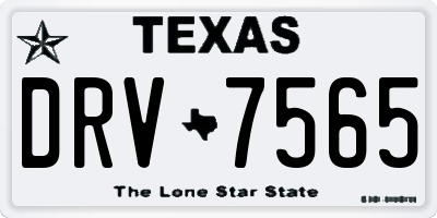 TX license plate DRV7565