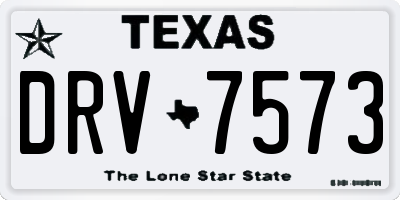 TX license plate DRV7573