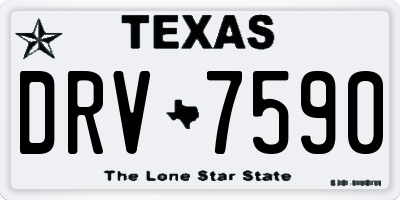 TX license plate DRV7590