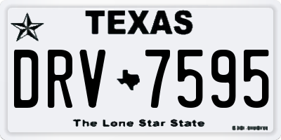 TX license plate DRV7595