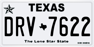 TX license plate DRV7622