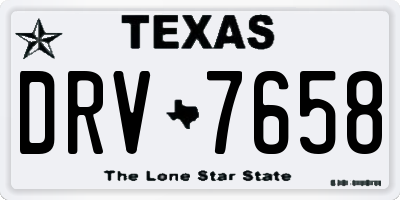 TX license plate DRV7658